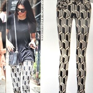 Genetic Denim X Liberty Ross Metallic Skinny Winset Jeans Pants Sz 24 New